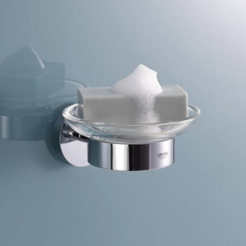 Мильниця Grohe Essentials 40444001 з тримачем, хром, фото 3