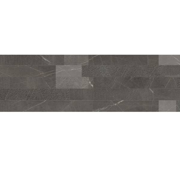 Керамограніт Italgraniti Lux Experience MW02EAM Pietra Grey List.Mix Sq. 20x120 см, фото 1