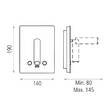 Настінний світильник ACB A35680NS Manat 16/3568 нікель LED 1x12W 3000K + LED 1x3W 3000K, фото 3