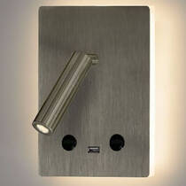 Настенный светильник ACB A35680NS Manat 16/3568 никель LED 1x12W 3000K + LED 1x3W 3000K, фото №4