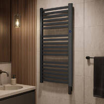 Рушникосушарка електрична Instal Projekt Retto Electro RETE-50/110C31 540х1177 мм чорний мат 600 Вт (ТЕН HOTS-06С2U), фото №1