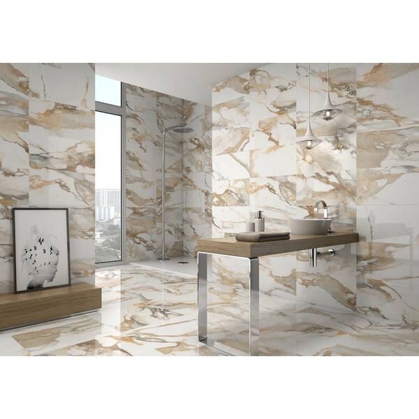 Керамогранит Geotiles Crash Beige (Fam 004/Pul Rect) 90x180 см, фото 3