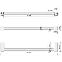 Тримач для рушників Decor Walther Corner CO HTE40 0560134 нікель матовий, фото №2