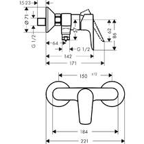 Смеситель для душа Hansgrohe Talis E 71760700 белый матовый, фото №2