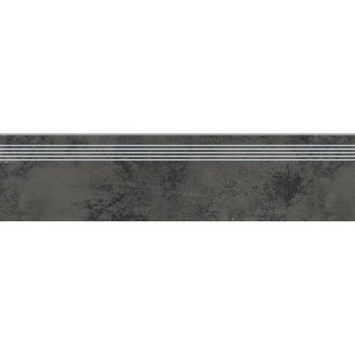 Сходинка Opoczno Pl+ Quenos Graphite Steptread 29,8x119,8 см, фото 1