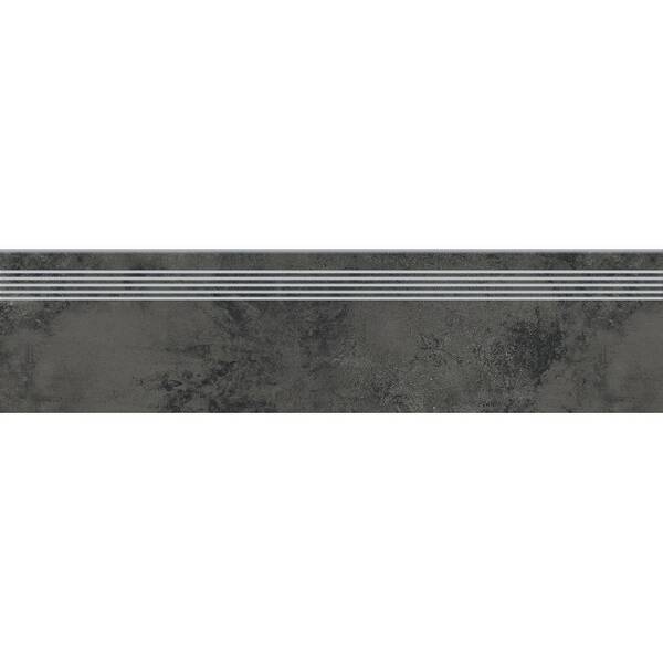 Сходинка Opoczno Pl+ Quenos Graphite Steptread 29,8x119,8 см, фото 1