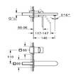Змішувач прихованого монтажу для раковини Grohe Plus 29303003, фото 2