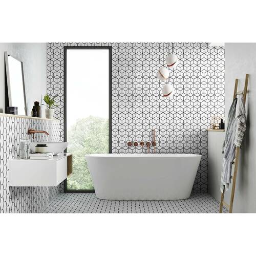 Керамограніт Realonda Rhombus Snow 26,5x51 см, фото 2