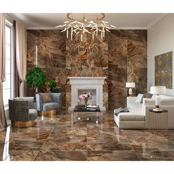 Керамограніт Almera Ceramica-2 Xl TPG1890175 Marron Imperial 90x180 см, фото 2