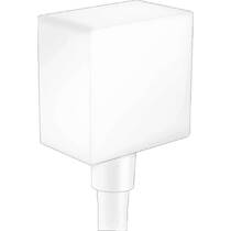 Шланговое подключение Hansgrohe FixFit Square 26455700 с обратным клапаном, белый матовый, фото №1