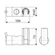 Тримач ручного душу Hansgrohe Unica S Puro 97651000 на штангу, хром, фото 2