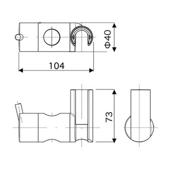 Тримач ручного душу Hansgrohe Unica S Puro 97651000 на штангу, хром, фото 2