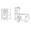 Унітаз-компакт Devit UP 3010120 безобідковий із сидінням Slim, Soft Close, quick-fix, фото 4