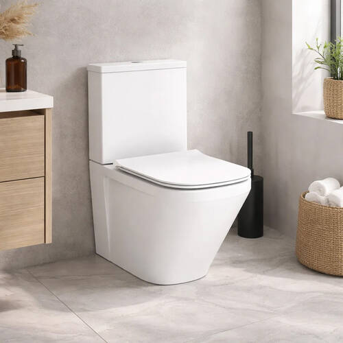 Унитаз-компакт Devit UP 3010120 безободковый с сидением Slim, Soft Close, quick-fix, фото 1