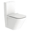 Унітаз-компакт Devit UP 3010120 безобідковий із сидінням Slim, Soft Close, quick-fix, фото 1