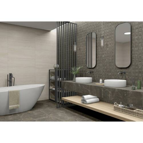 Плитка Pamesa Forvm Brown Rlv 30x90 см, фото 2