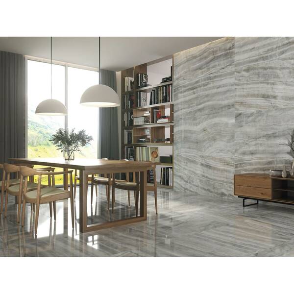Керамограніт Baldocer Padova Azzurro Pulido 80x160 см, фото 3