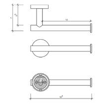 Тримач для туалетного паперу Decor Walther Basic BA TPH1 0530060 без кришки, чорний матовий, фото №2