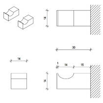 Гачок Decor Walther Corner CO HAK1 0561960 комплект 2 шт, чорний матовий, фото №2