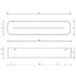 Полиця зі штучного каменю Decor Walther Black Stone DCT45 0973965 45 см чорний матовий, фото 2