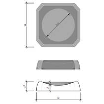 Мыльница Decor Walther Kristall KR STS 0931694 антрацит, фото №2