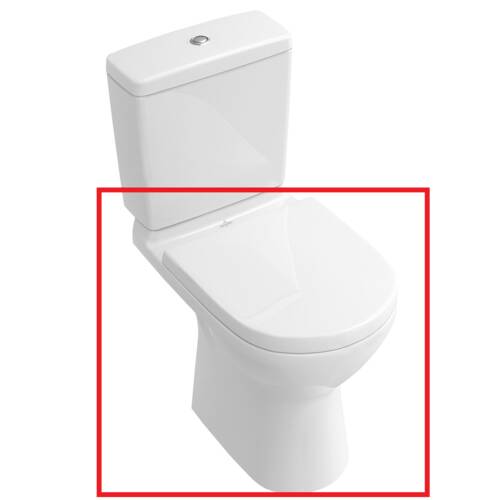 Чаша унітаза-компакта Villeroy&Boch O.novo 5661R001 без бачка та кришки, фото 2