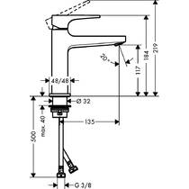 Смеситель для раковины Hansgrohe Metropol 32507140 бронза матовый, фото №2