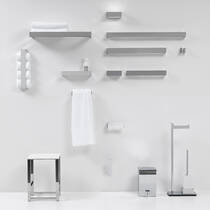 Полиця скляна Decor Walther Brick BK DA30 0593700 30 см хром/акрилове скло білий, фото №3