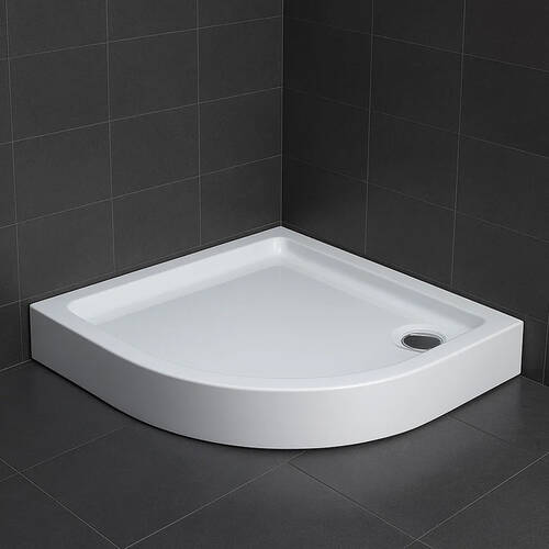 Душевой поддон Primera Frame STQ2080 80х80х13,5 см четверть круга, фото 1