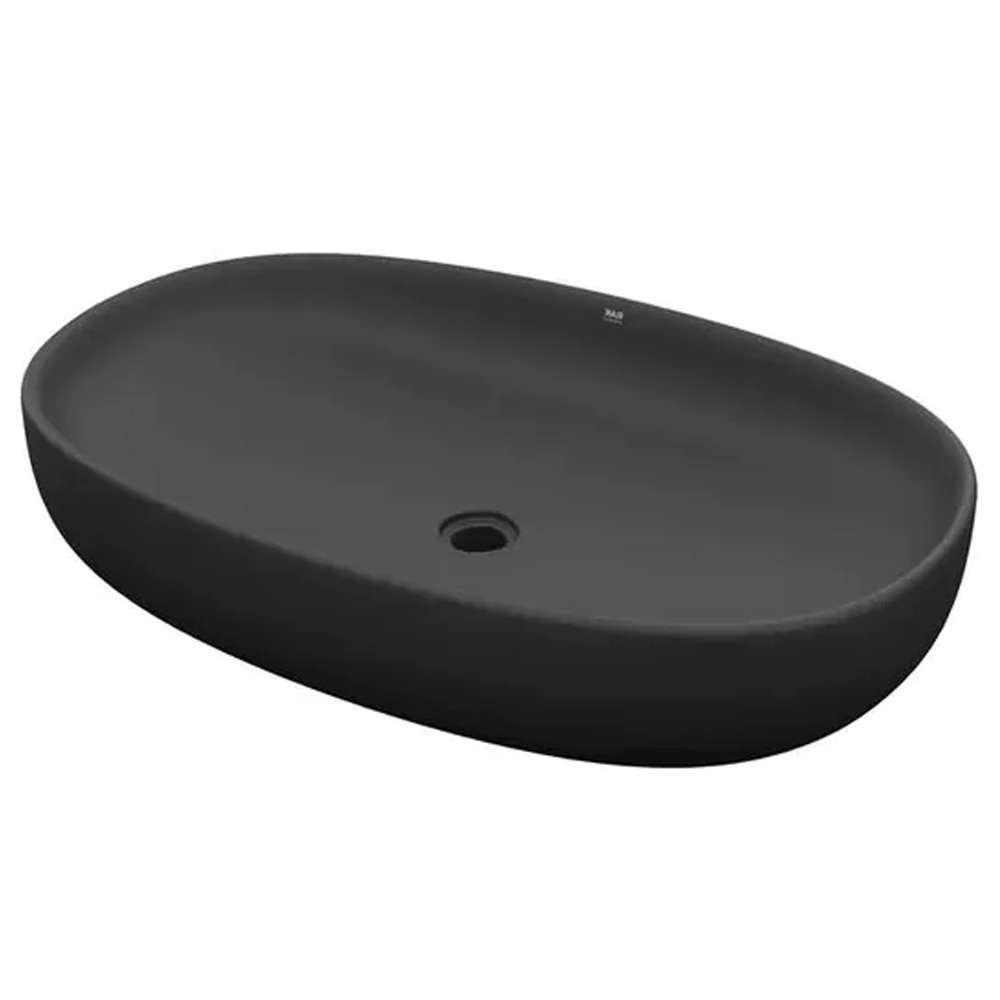 FEECT5500504A FEELING Раковина на стільницю, овальна, Matt Black, 55см (1 сорт)