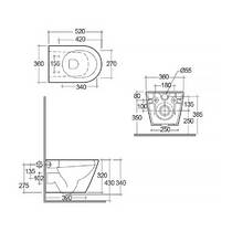 Унітаз підвісний RAK Ceramics Feeling RST23500A Rimless, фото №3