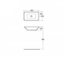 Раковина RAK Ceramics Variant VARUC55500AWHA 60 см под столешницу, фото №2