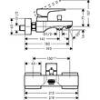 Змішувач для ванни Hansgrohe Metropol 32540140 бронза матовий, фото 2