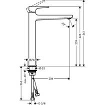 Смеситель для раковины Hansgrohe Metropol 32512140 бронза матовый, фото №2