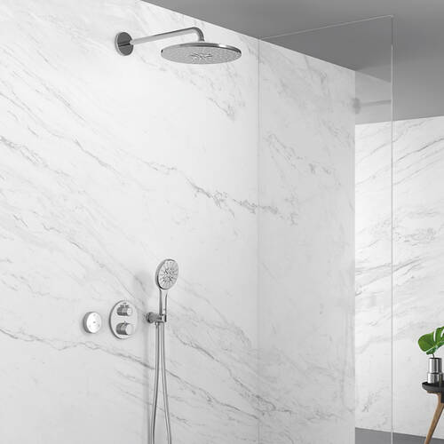 Смеситель скрытого монтажа для душа Grohe Grohtherm 24076000 с термостатом, хром, фото 5
