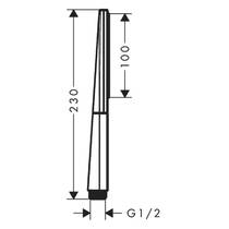 Ручний душ Hansgrohe Rainfinity 100 1jet 26866000 хром, фото №2