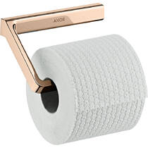 Держатель для туалетной бумаги Axor Universal Softsquare 42846300 без крышки, красное золото полированный, фото №1