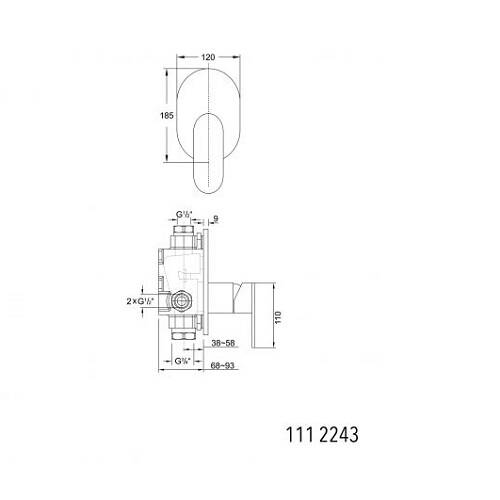 Смеситель скрытого монтажа для душа Steinberg Серия 111 (111 2243), фото 2