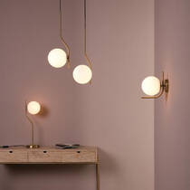 Подвесной светильник ACB Maui 8163/1 OPAL/Antique GOLD E27 1x20W, фото №4