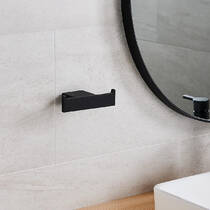 Гачок Devit City 1680160B подвійний чорний матовий, фото №1