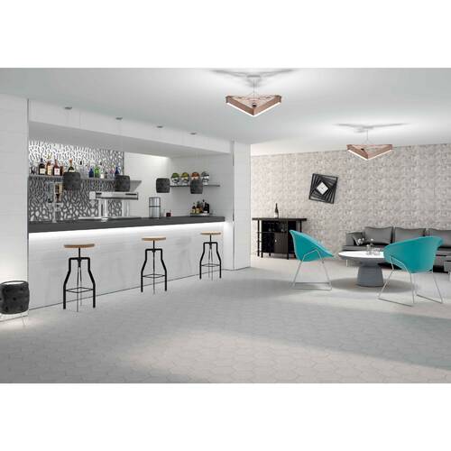 Керамограніт Rocersa Nordic Hexa Gris 20x23 см, фото 2