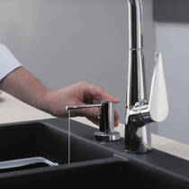 Дозатор для жидкого мыла Hansgrohe A51 40448000 хром, фото №5