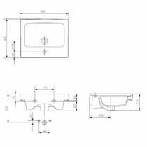 Раковина Cersanit Crea CCWF1007308215 50 см, фото №4