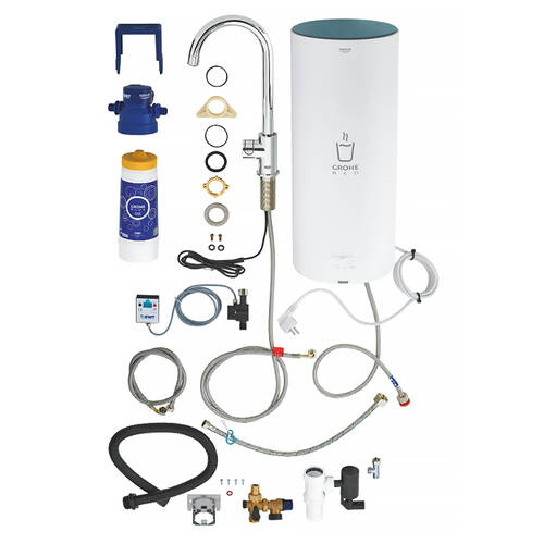 Змішувач для кухні Grohe Red Mono 30080001 з бойлером, хром, фото 4