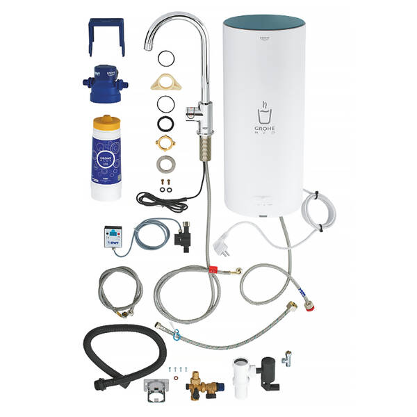 Змішувач для кухні Grohe Red Mono 30080001 з бойлером, хром, фото 4