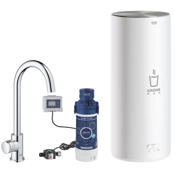 Змішувач для кухні Grohe Red Mono 30080001 з бойлером, хром, фото 3