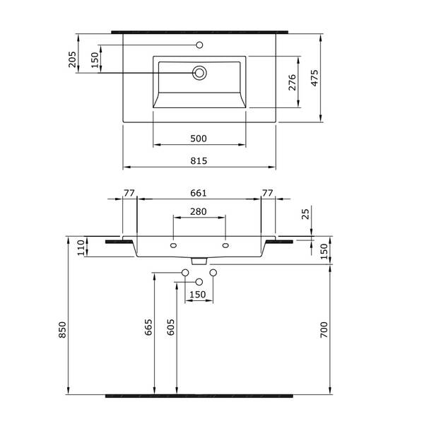 Тумба з раковиною Devit Up 0021120L підвісна 80 см світлий дуб, фото 2