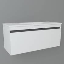 Тумба с раковиной Devit Up 0W22120W подвесная 100 см белый, фото №1