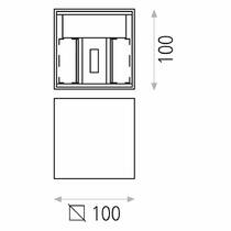 Настенный светильник ACB A203210B Kendo 16/2032-10  Textured White LED COB 2x6W 3000K 850lm IP54, фото №3