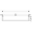 Тримач для рушників Decor Walther Mikado MK HTE45 0520800 хром, фото 2